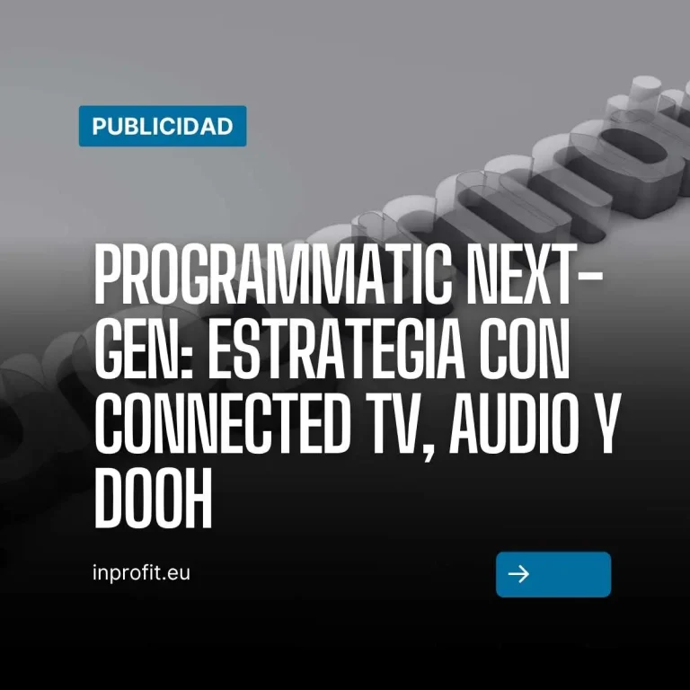 Publicidad CTV, Audio y Dooh