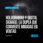 Hologramas y digital signage: la dupla que convierte miradas en ventas