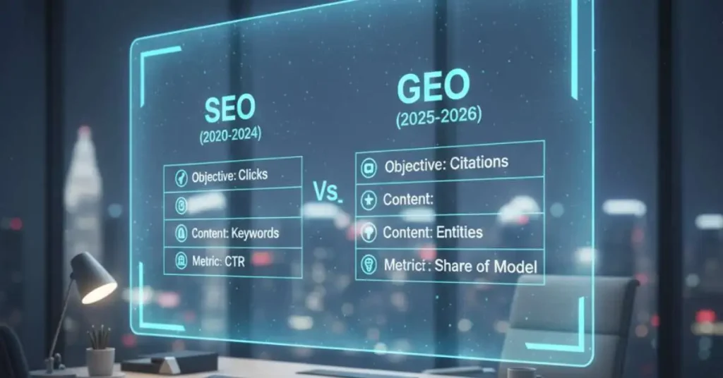 SEO vs GEO