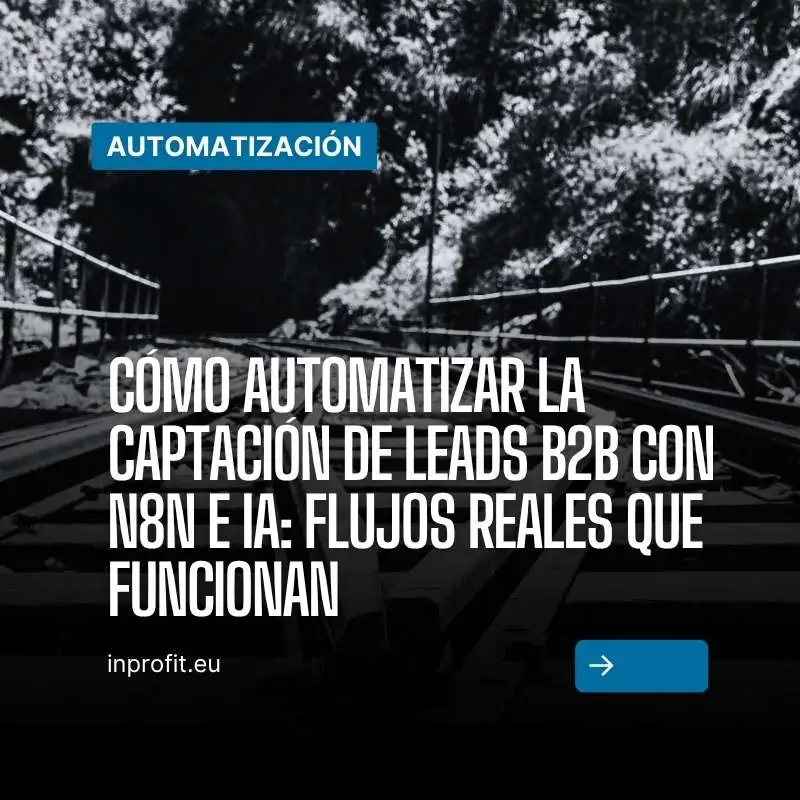 Cómo automatizar la captación de leads B2B con n8n e IA: flujos reales que funcionan