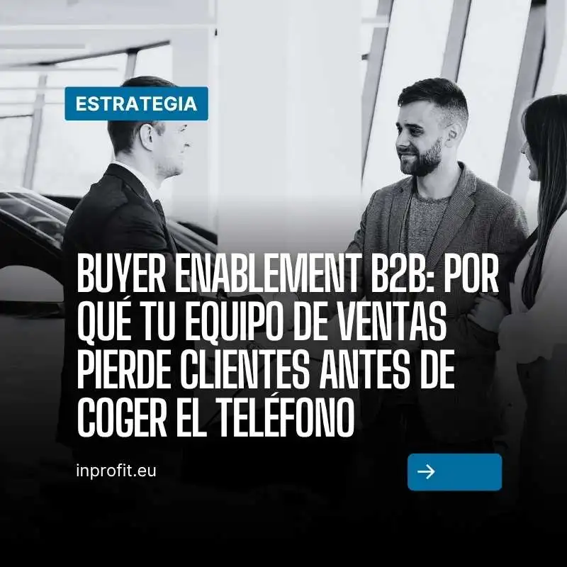 Buyer Enablement B2B: por qué tu equipo de ventas pierde clientes antes de coger el teléfono