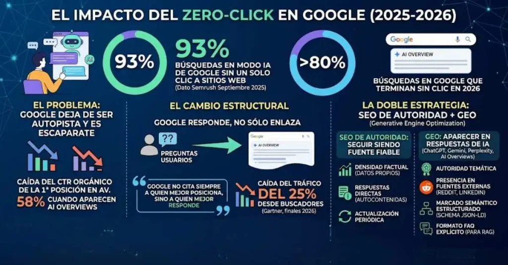 Visibilidad y tráfico SEO y GEO